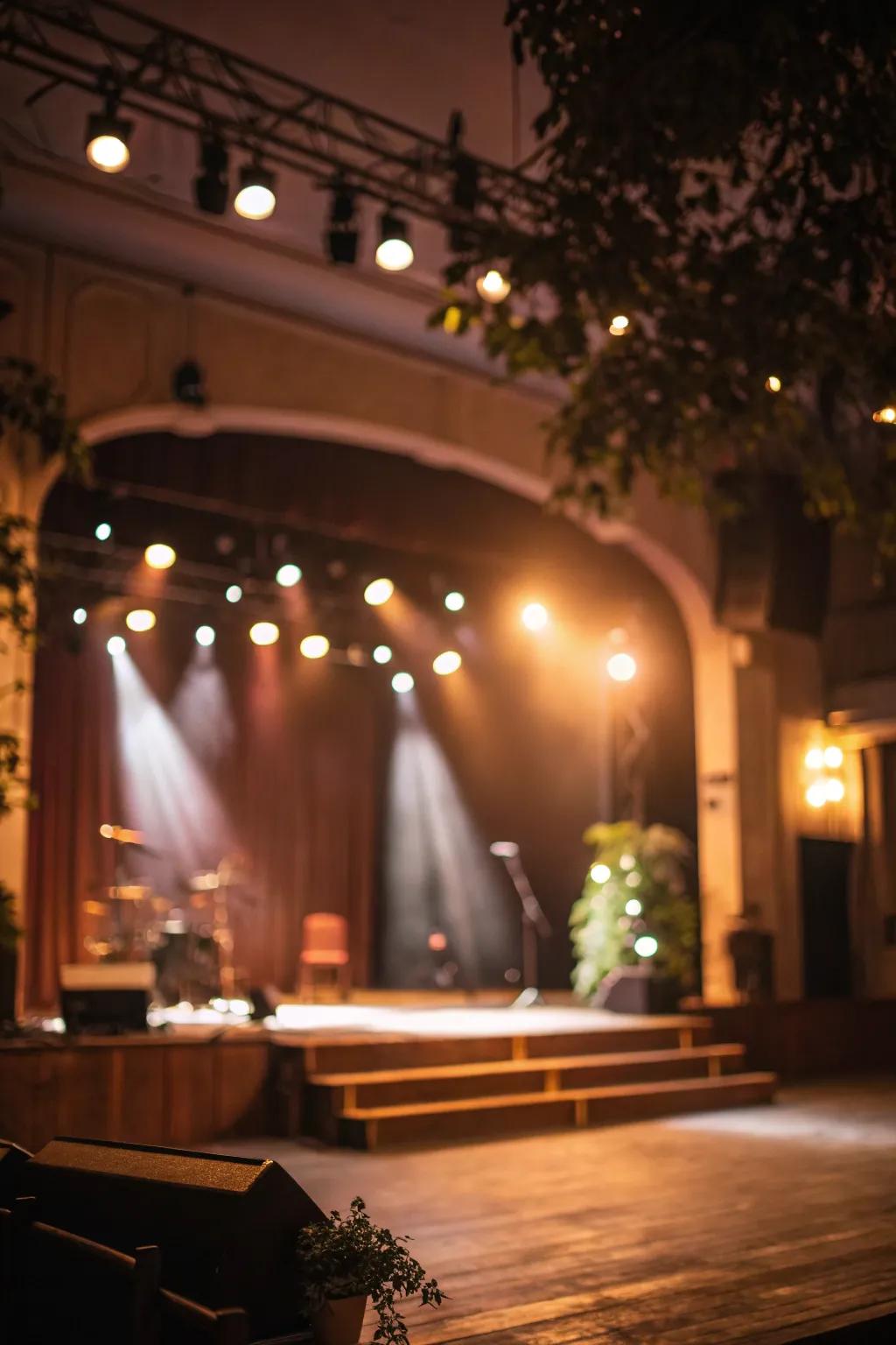 Warm lighting elevates each instant on stage.