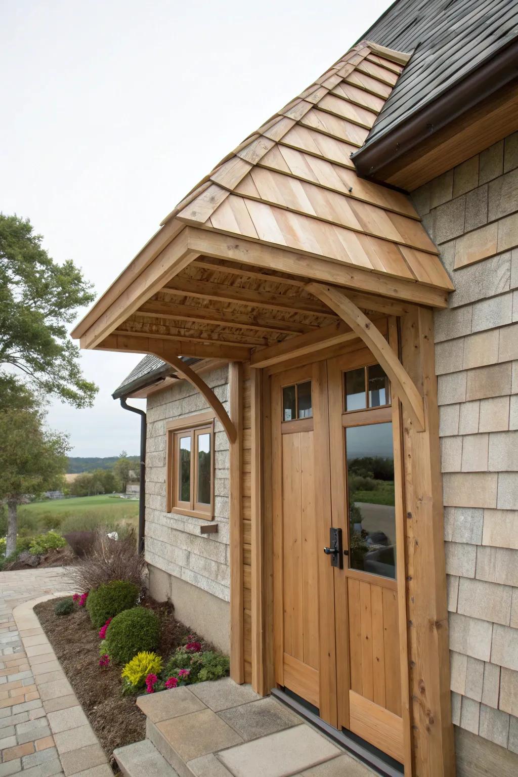 Tiles inject a traditional accent to a timber shelter.