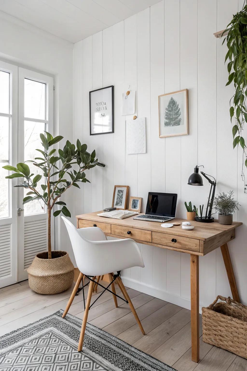 A minimalist workspace to nurture focus and clearness.