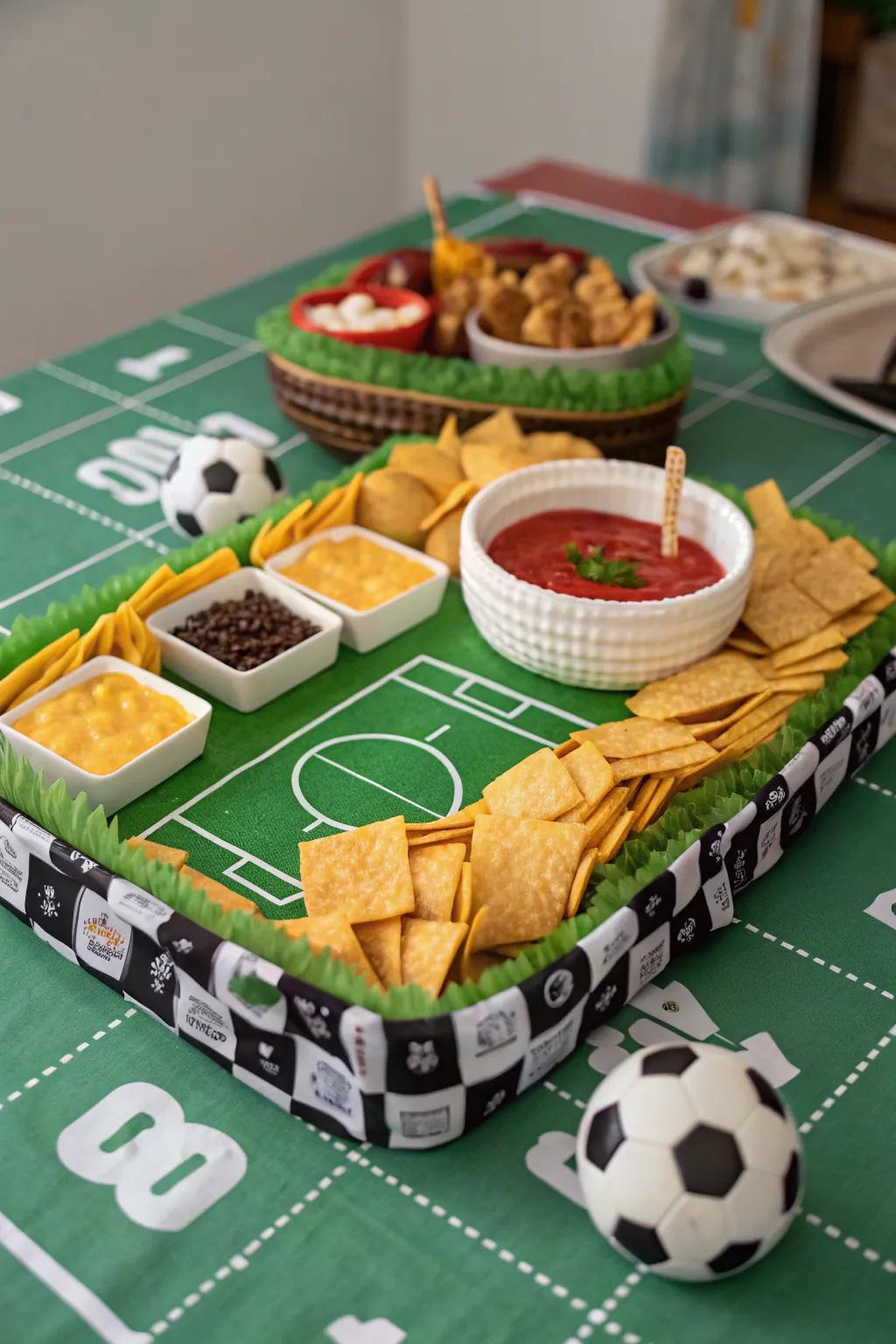 A snack stadium that is as delightful to look at as it is to devour.