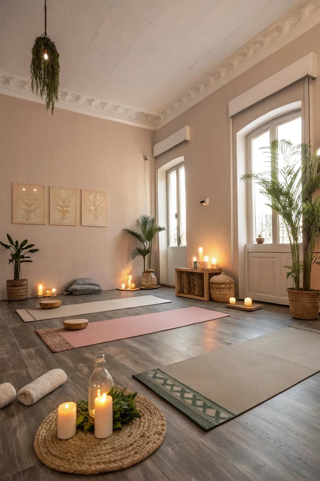 Neutral hues encourage a serene atmosphere.