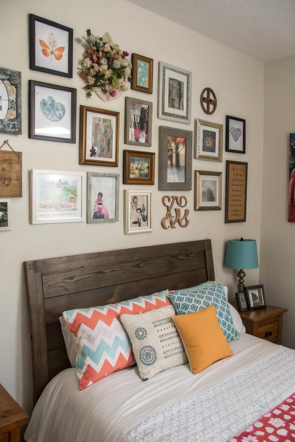 Customized wall decor infuses personality and appeal.