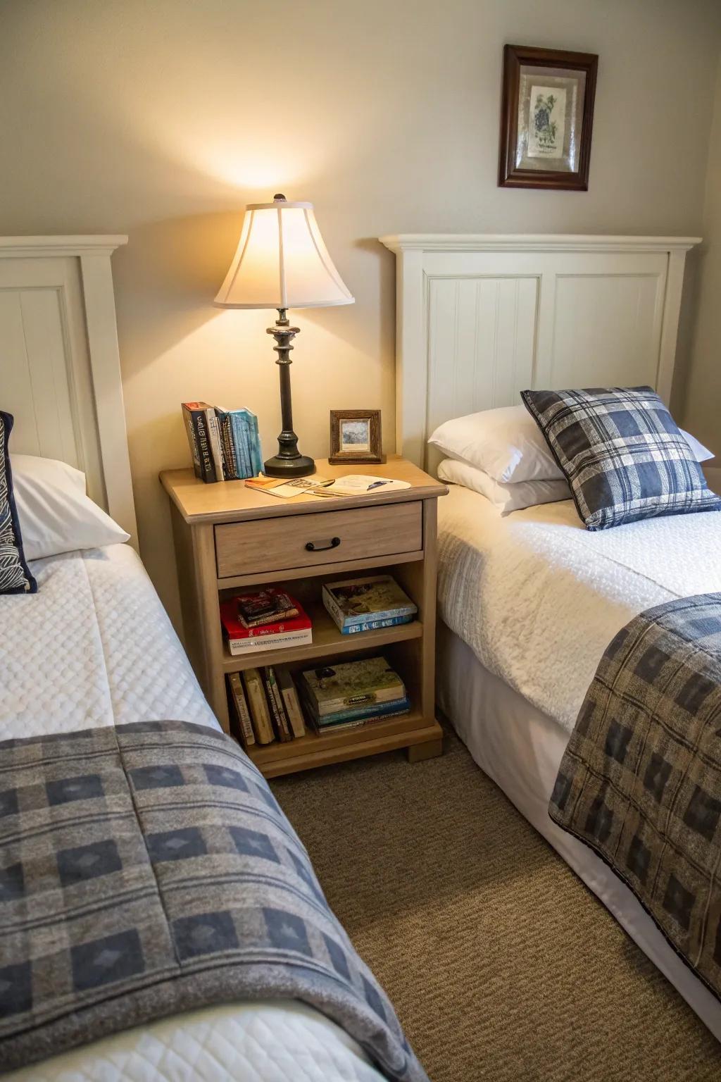 Practical furnishings for functionality.