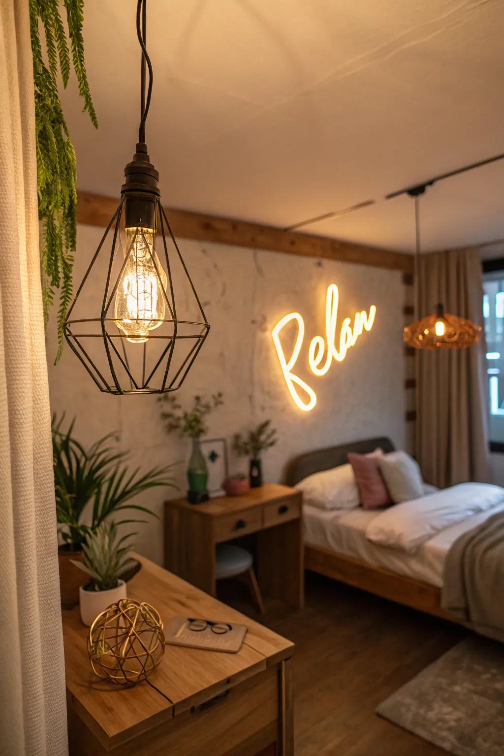 Creative illumination designs a modern and welcoming atmosphere