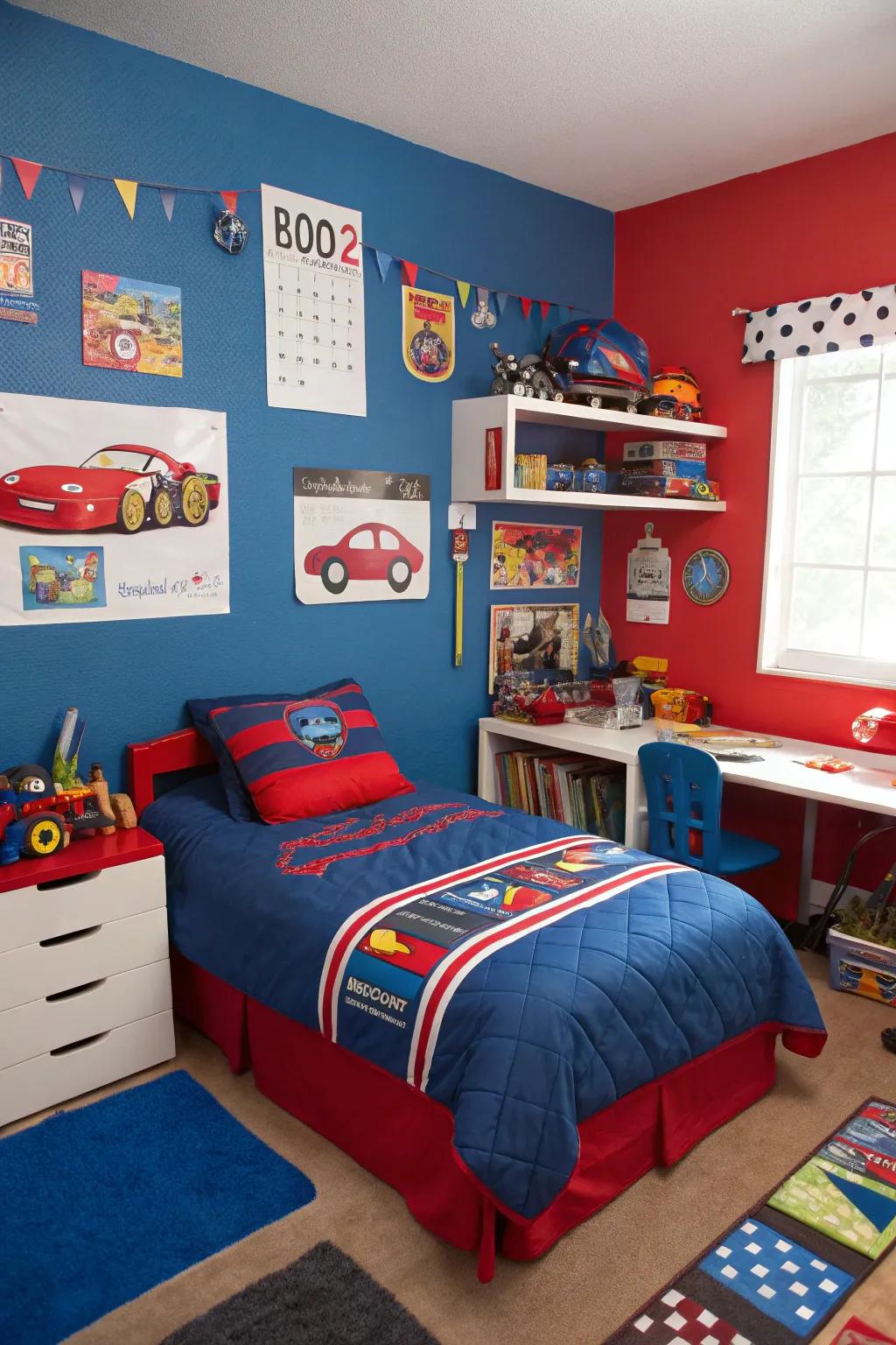 A burst of color that transforms the room into a playful paradise.