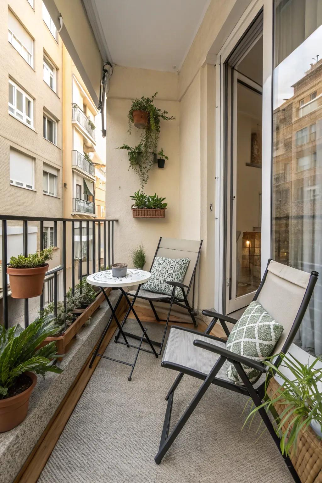 Smart furniture selections maximize area and practicality.