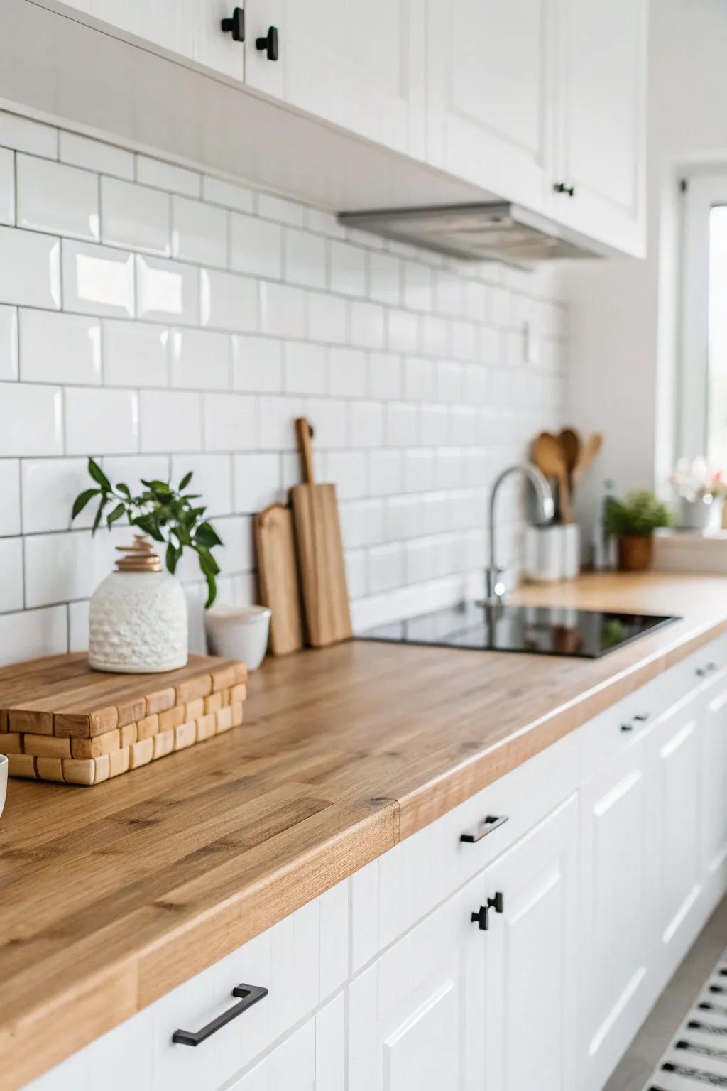 Embrace minimalism with understated ivory wall coverings.