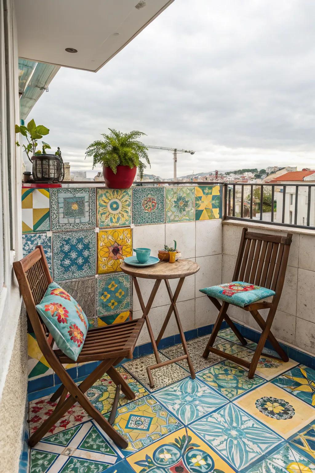 Tinted pavers breathe vitality and individuality into any balcony environment.