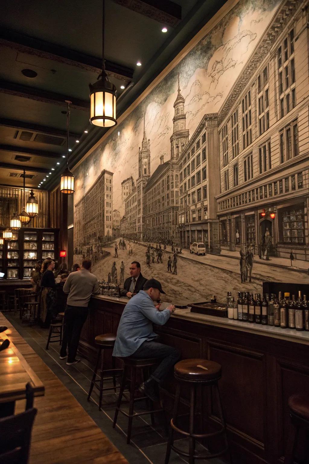 Murals tell captivating stories that enchant and engage your visitors.