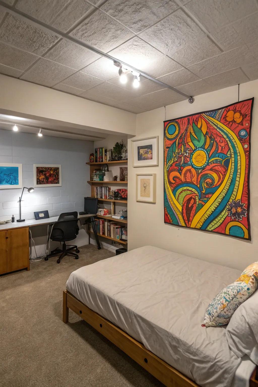 Introduce depth and interest to your space with captivating wall art.