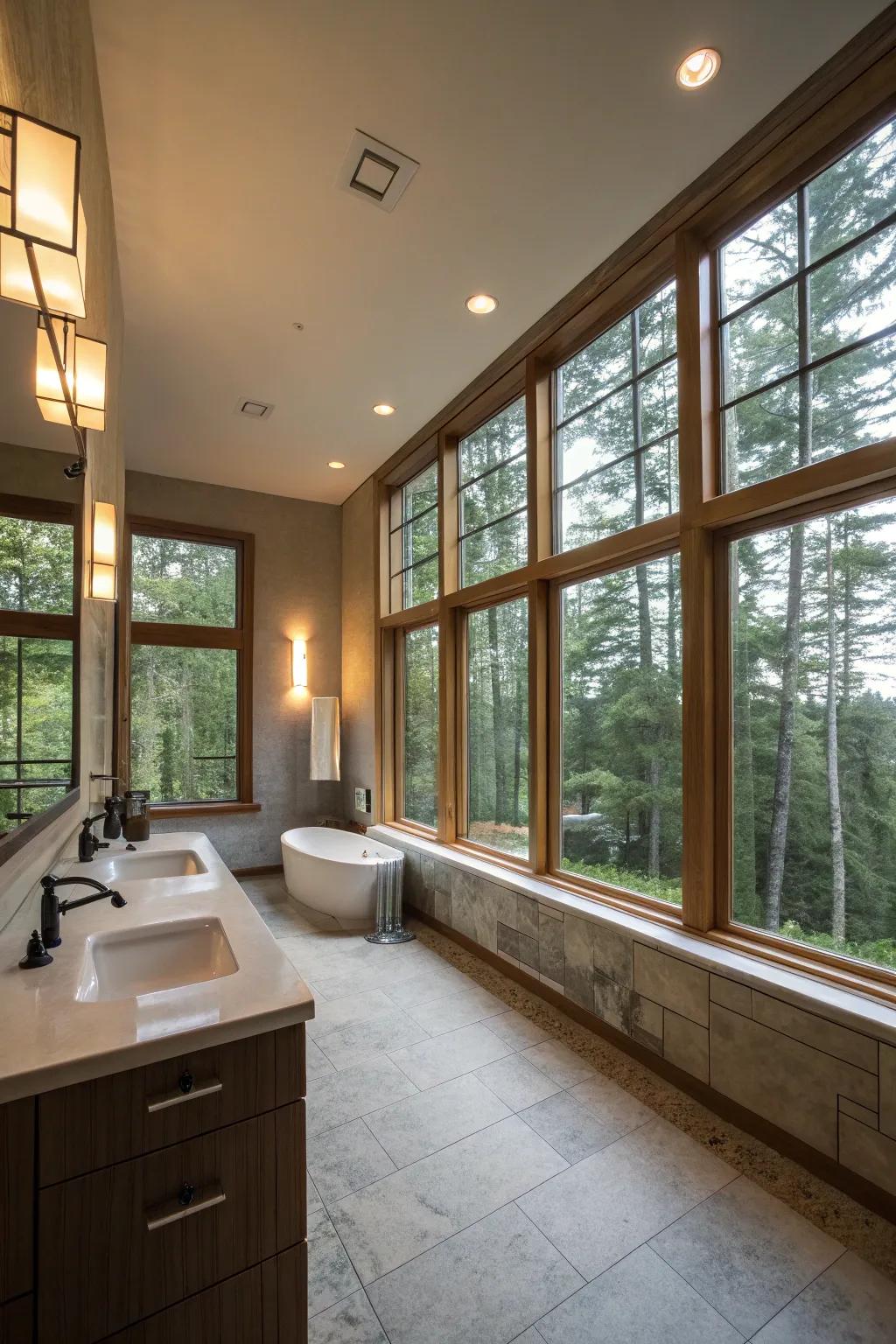 A perfect balance of natural and artificial light for an airy feel.