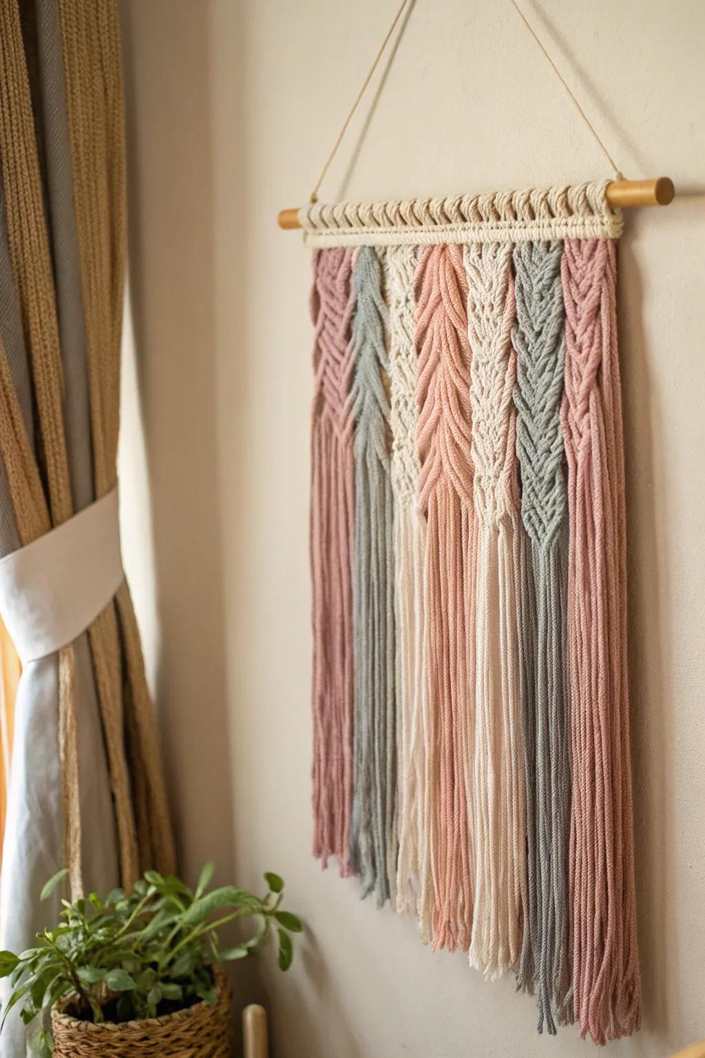 Enrich your environment using the tranquil elegance of minimalist fiber artistry.