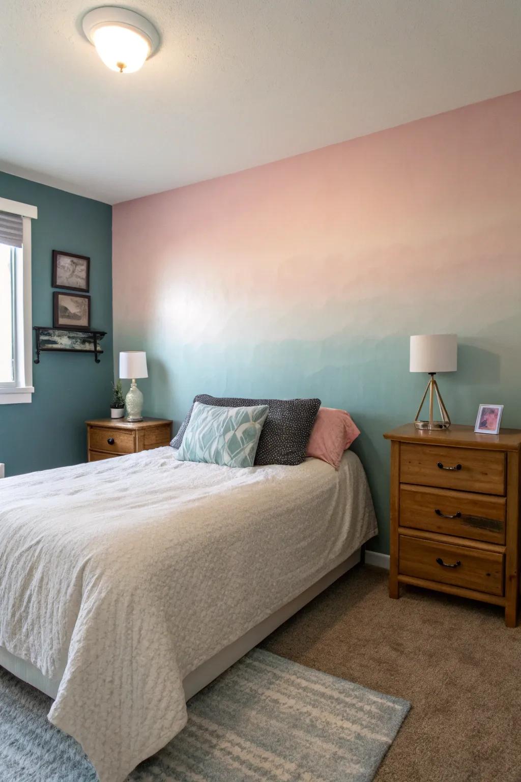 Subtle gradations foster an atmosphere of gentle calm.