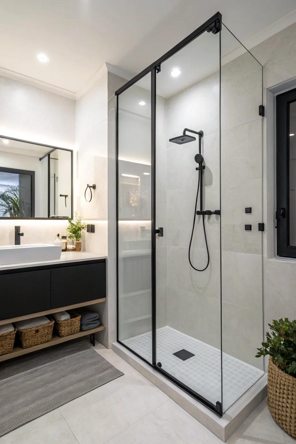 Embrace simplicity for a serene bathing experience.
