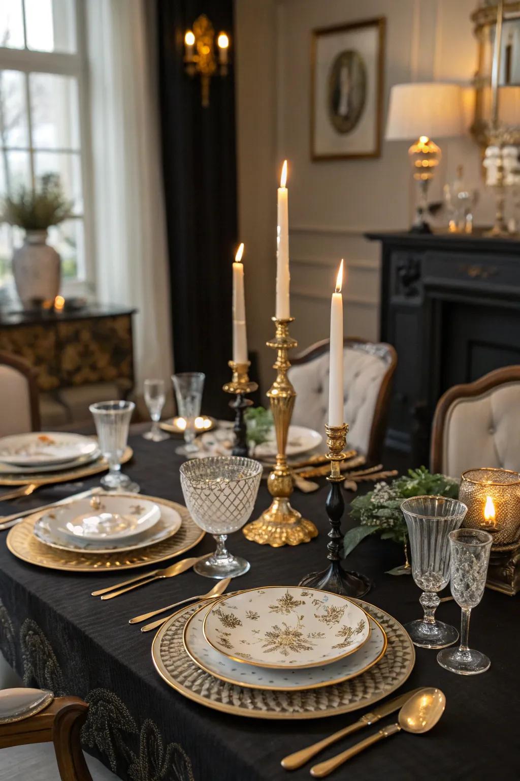 Vintage elegance enhanced with a nostalgic element.