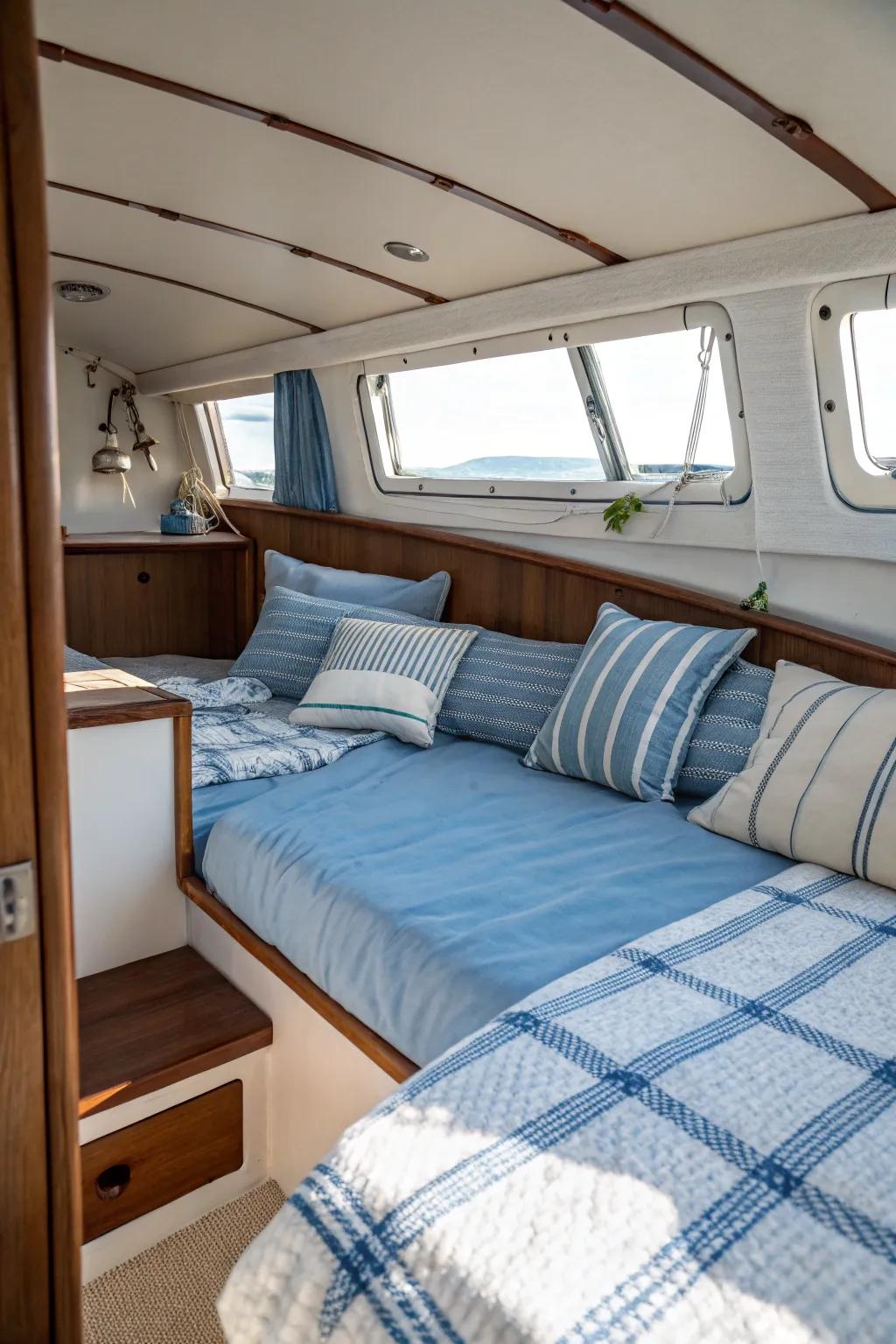 Subdued colors create a peaceful sea atmosphere.