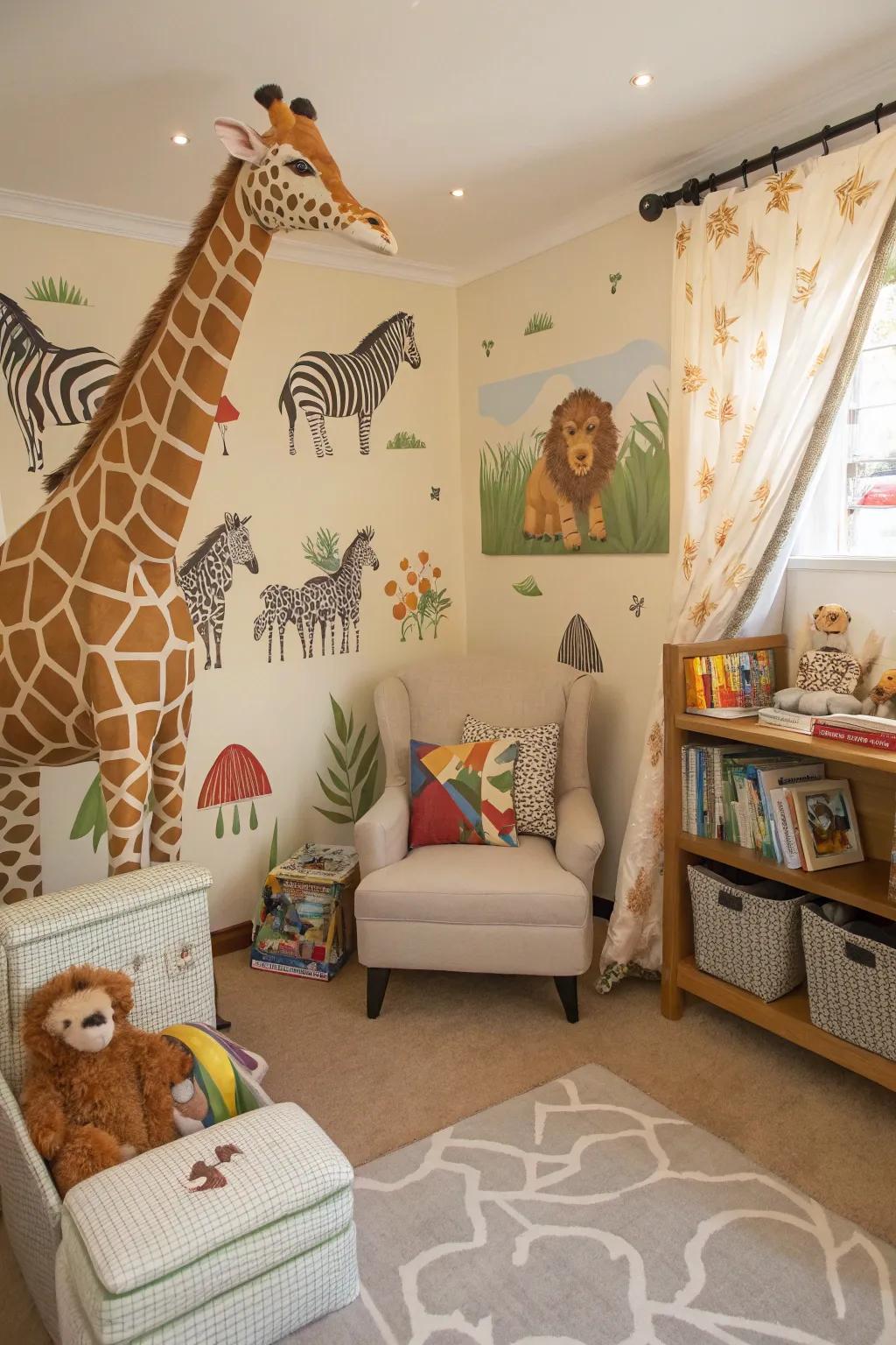 Embark on a safari adventure with your nursery decor.
