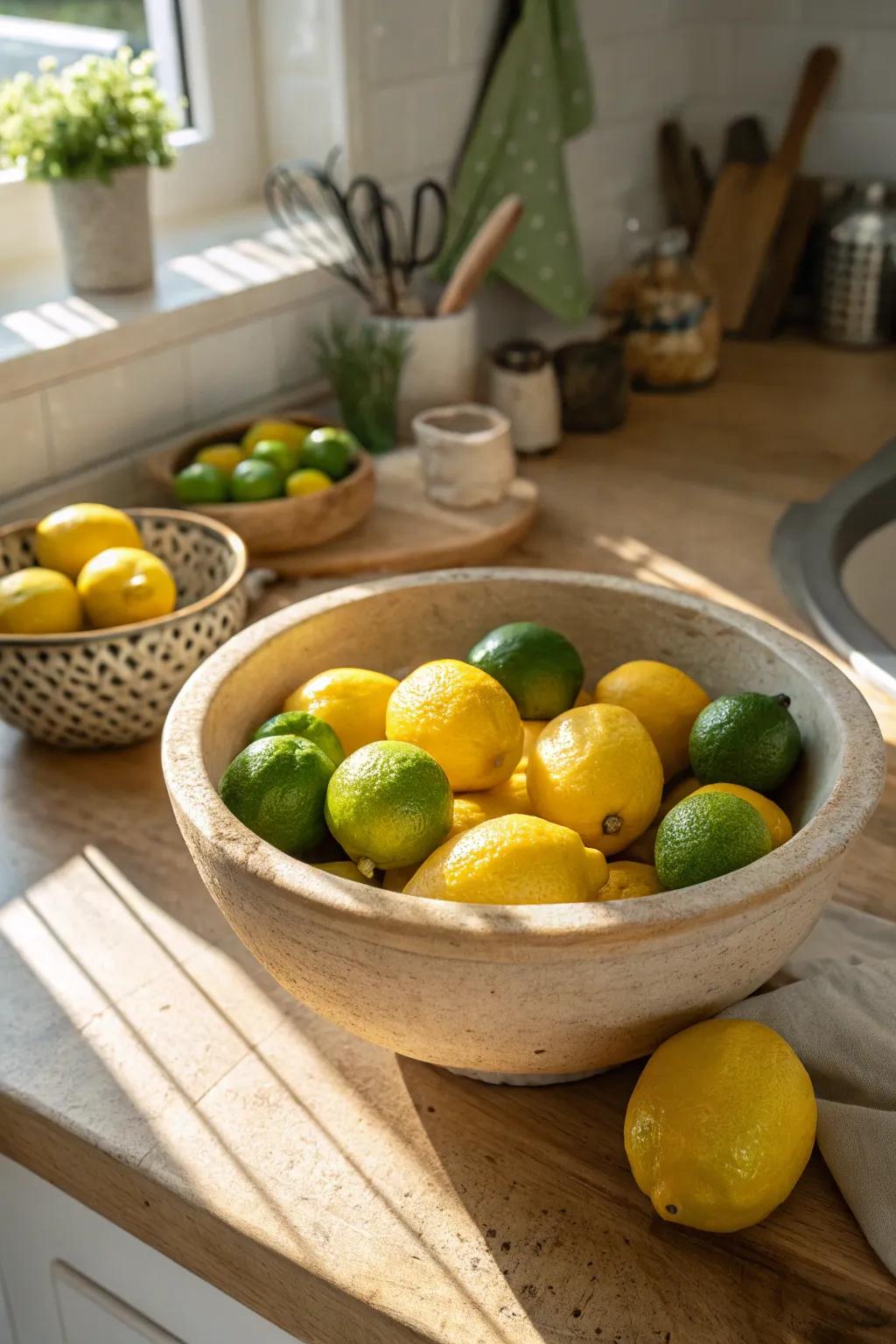Citrus fruits impart a splash of summer to your décor