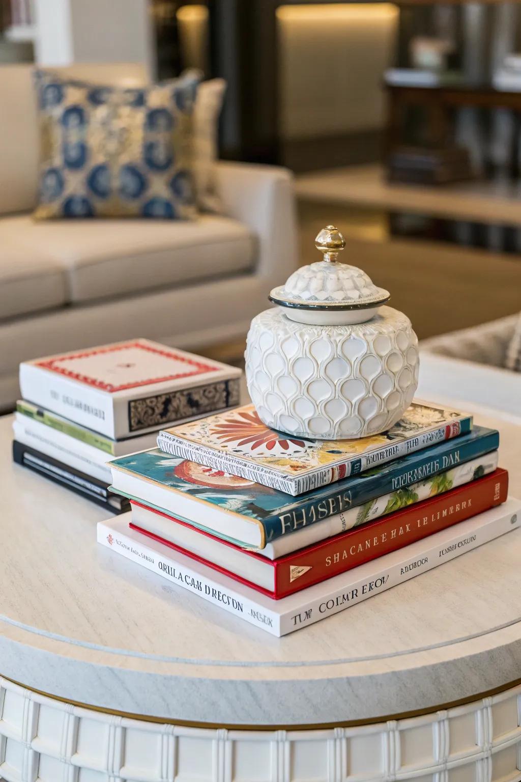 Hardbacks contribute a personal and intellectual dimension to your table.