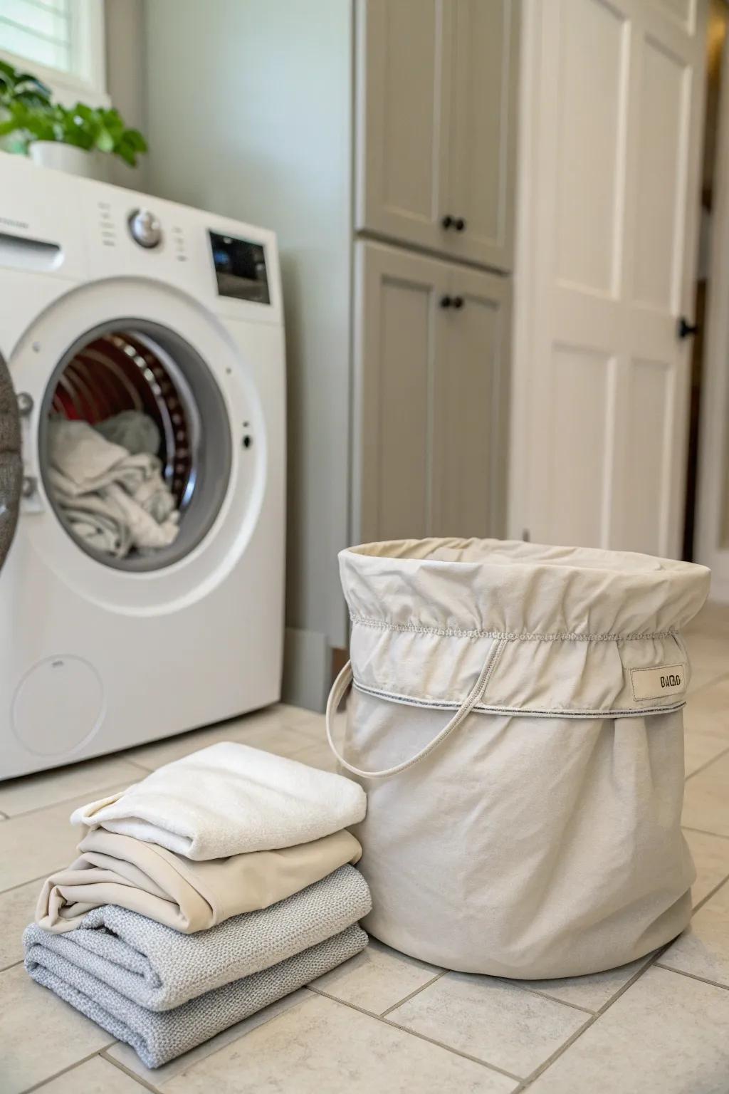 Washable liners are a sustainable and simple-to-clean option for baby wrap containers.
