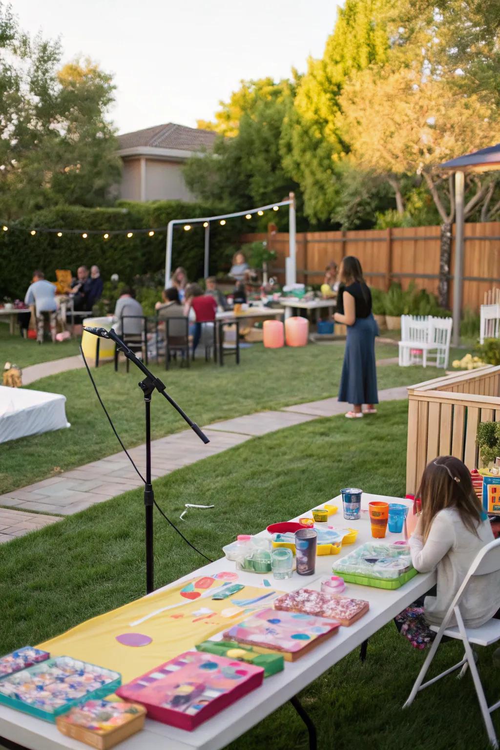 Varied activity hubs designed for sheer enjoyment and artistic expression.