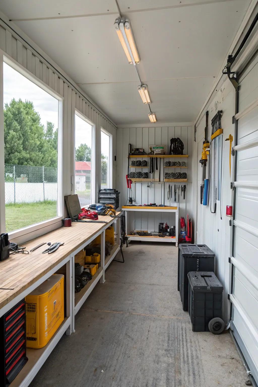 Transform your container into a top-tier workshop for creativity and productivity.