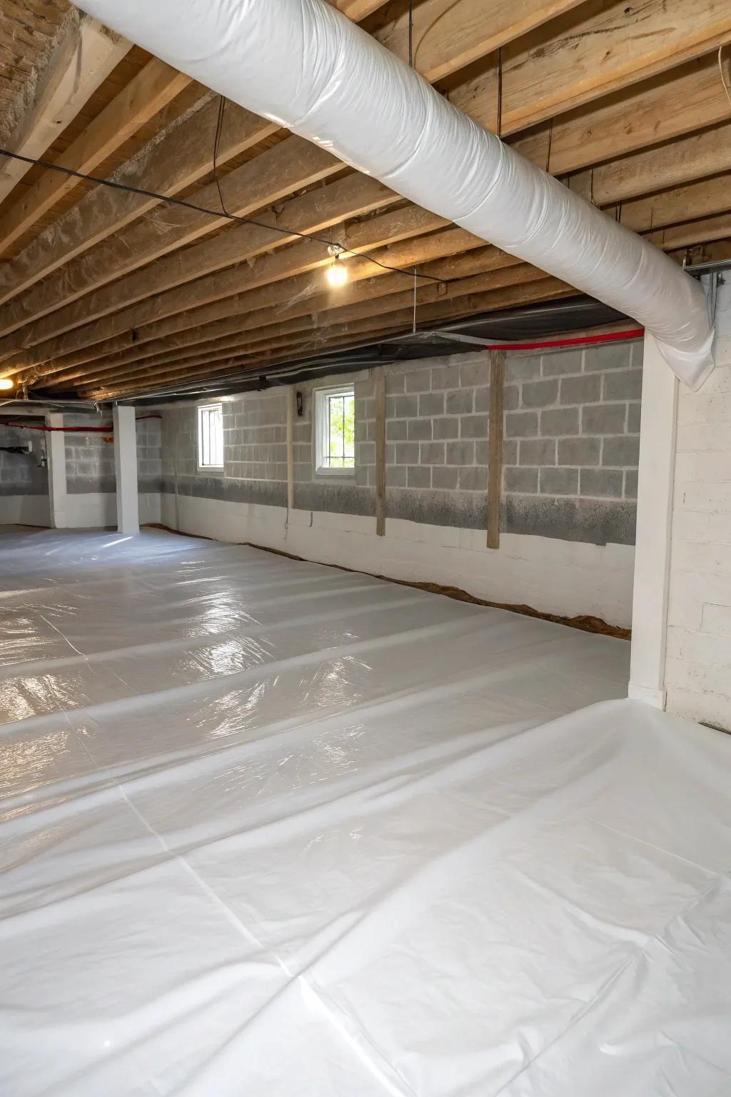 A vapor barrier keeps moisture at bay, safeguarding your stored items.