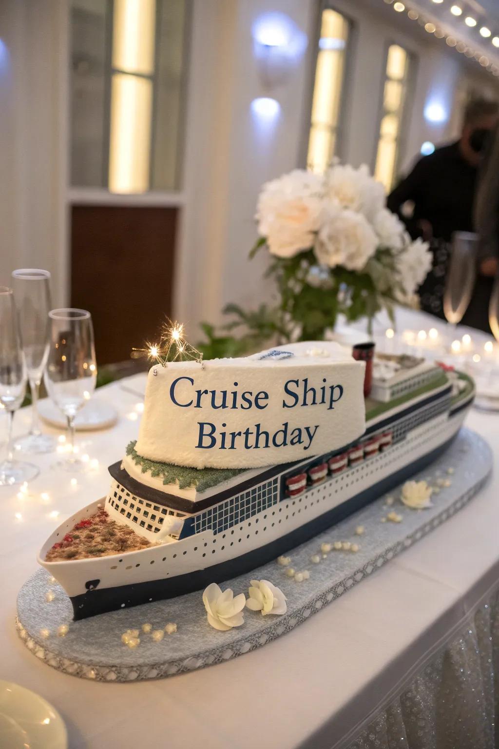 An individualized salutation renders this pastry exceptionally remarkable.