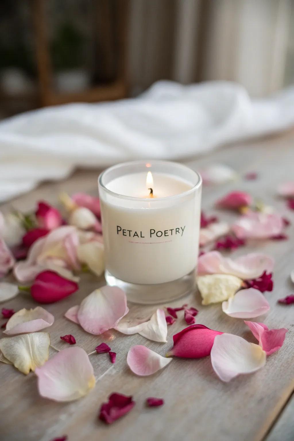 Blossom Ballad Candle with a Floral Touch