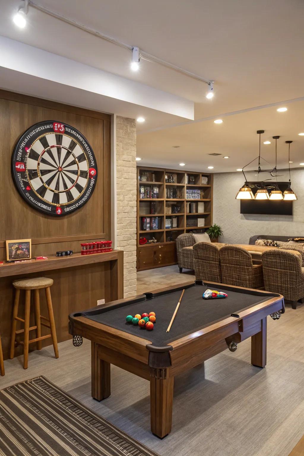 Boost the social atmosphere by including multiple games.