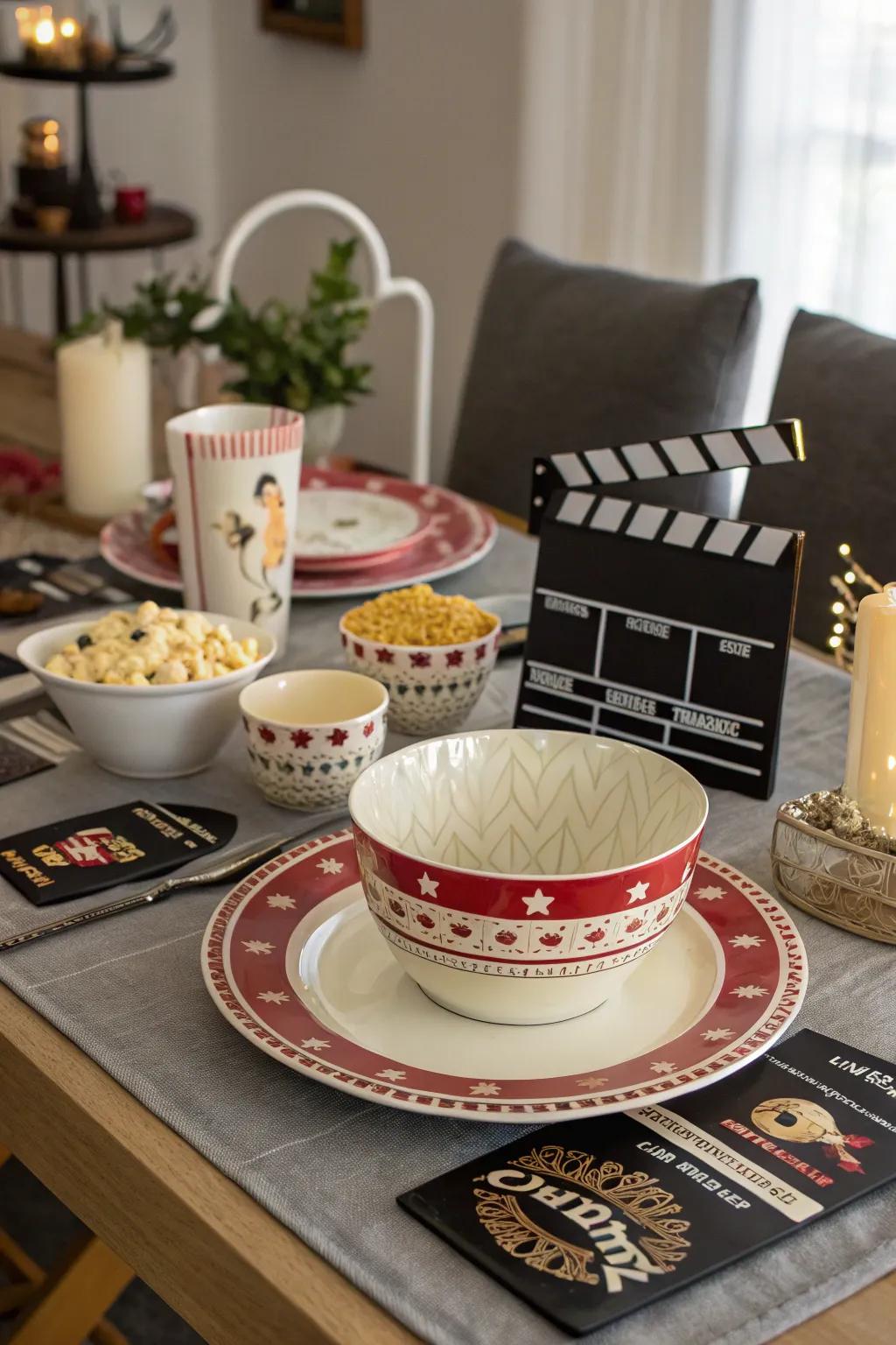 Bring the magic of cinema to your dining surface.