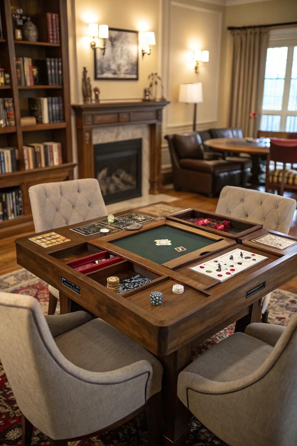 Dedicated stations keep essentials organized and accessible.