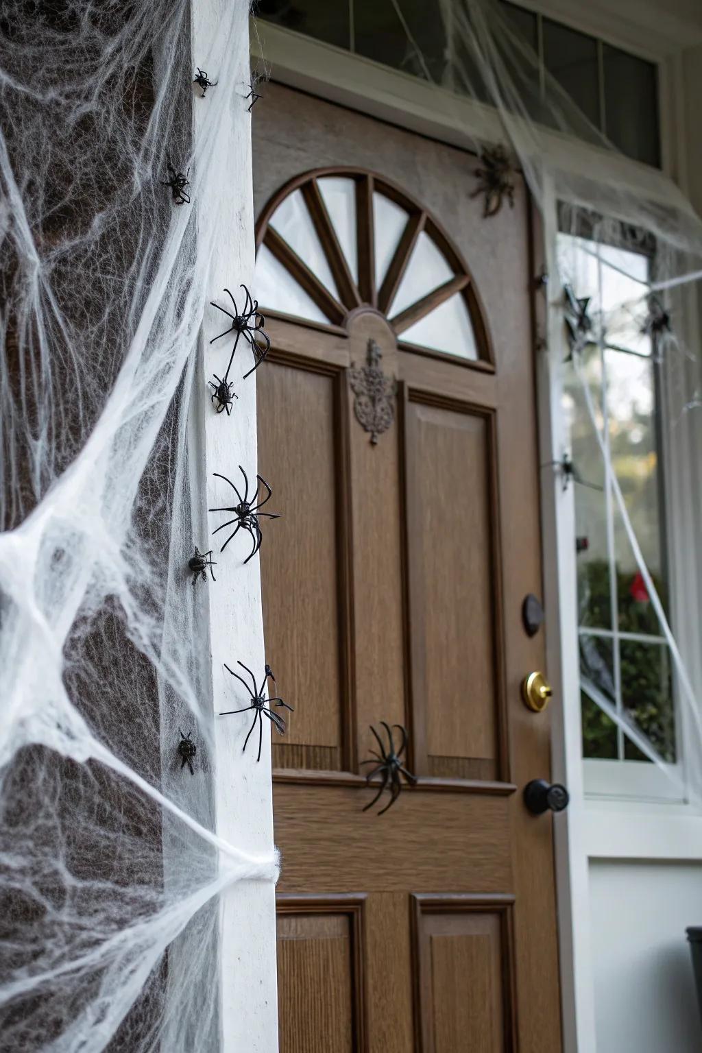 A creepy filamented entrance, ideal for All Hallow's Eve.