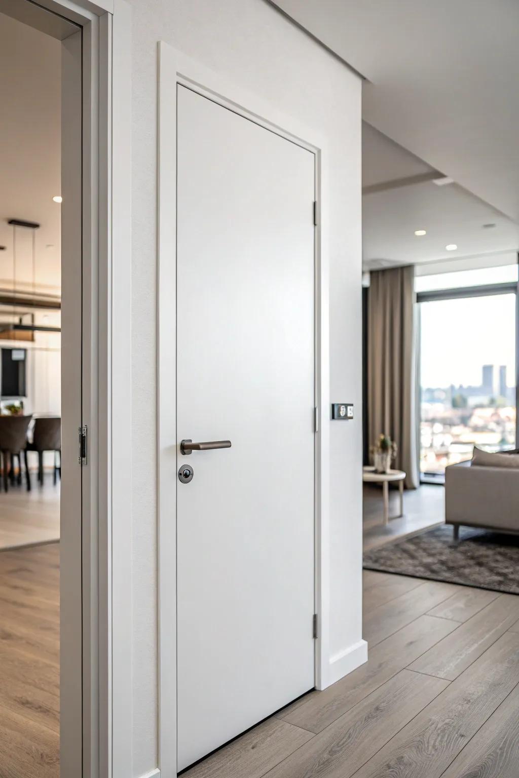 Subtle refinement with a single surface layout.