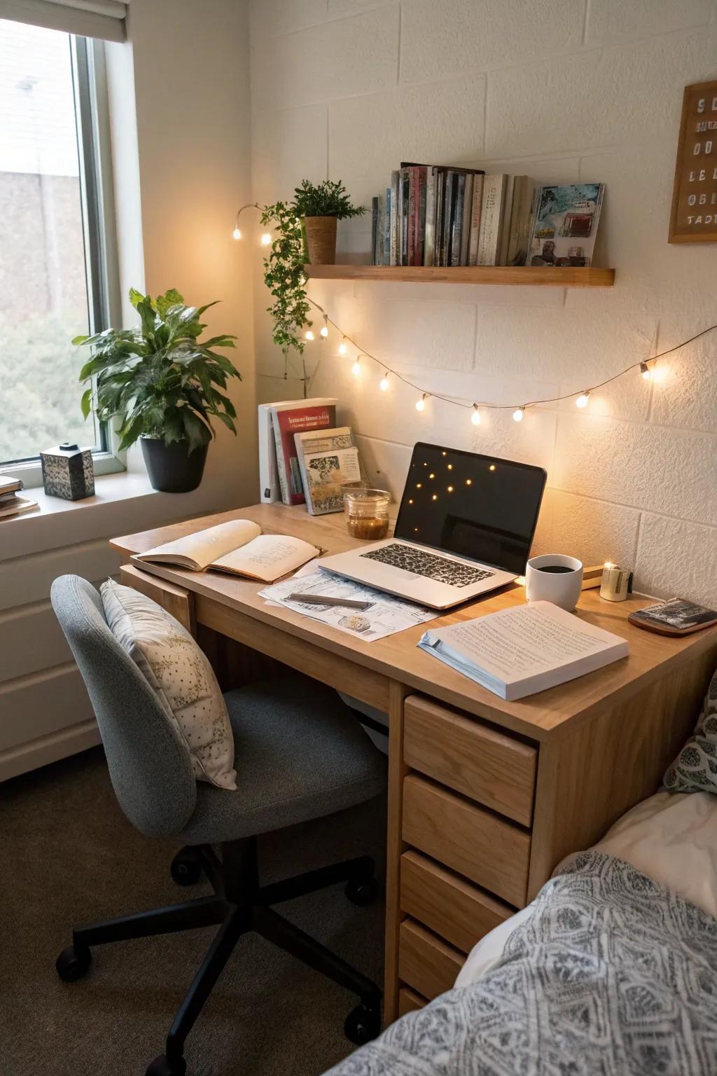 Make a great study space with useful furniture.
