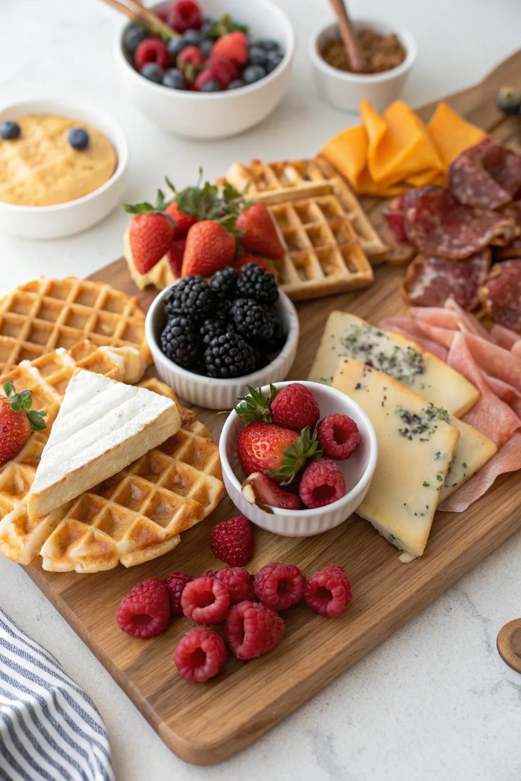 A sweet and savory brunch board perfect for Easter morning.