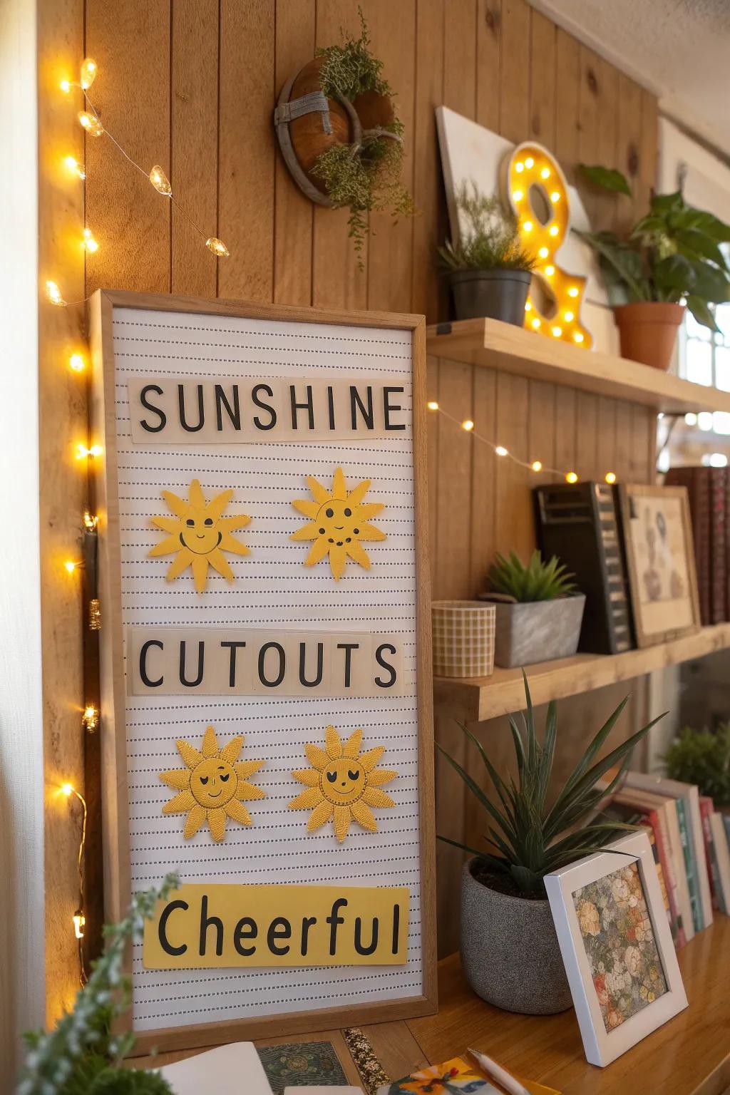 Let the light enter with a cheerful display.