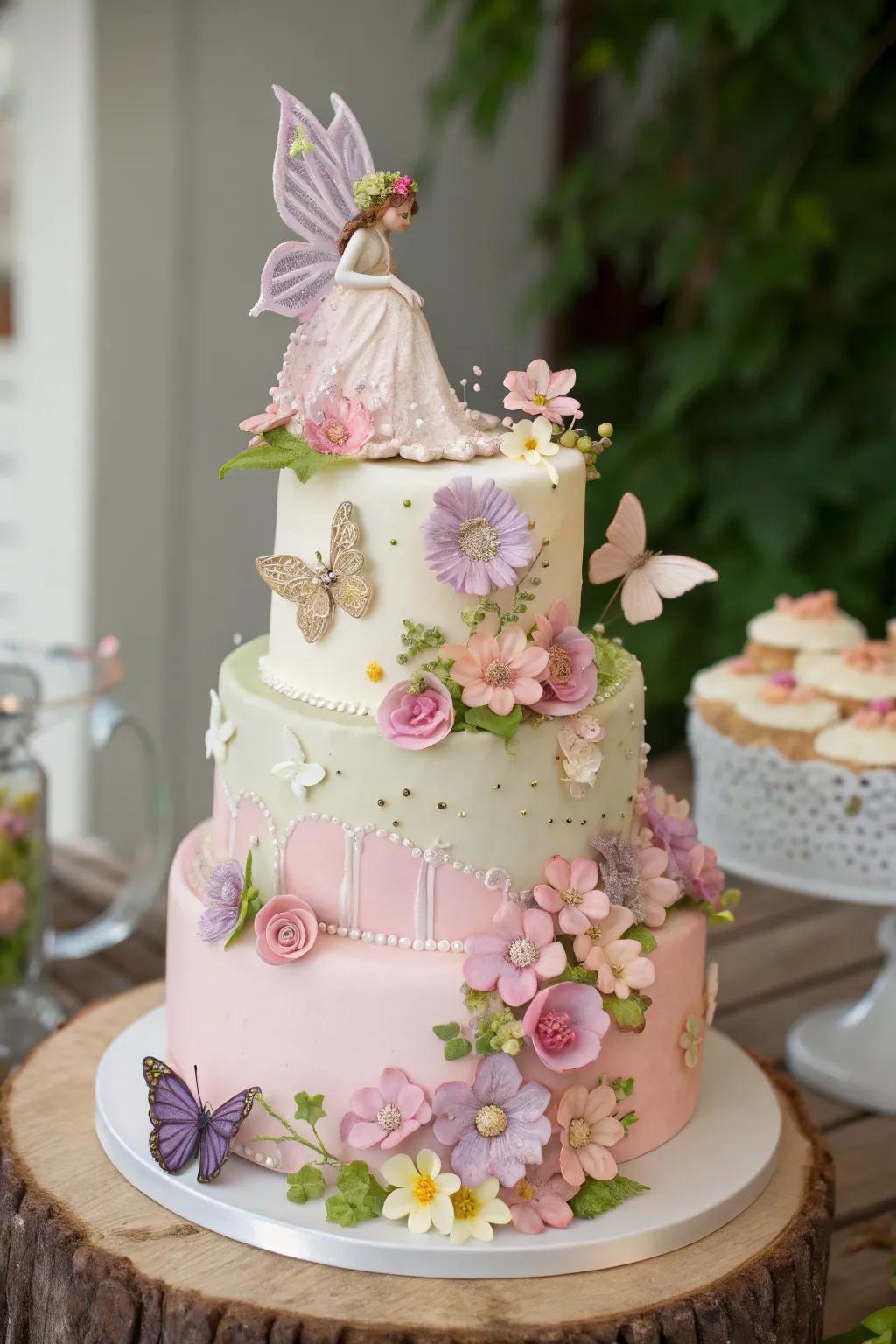 Sweeten the celebration with enchanting fairy-themed desserts.