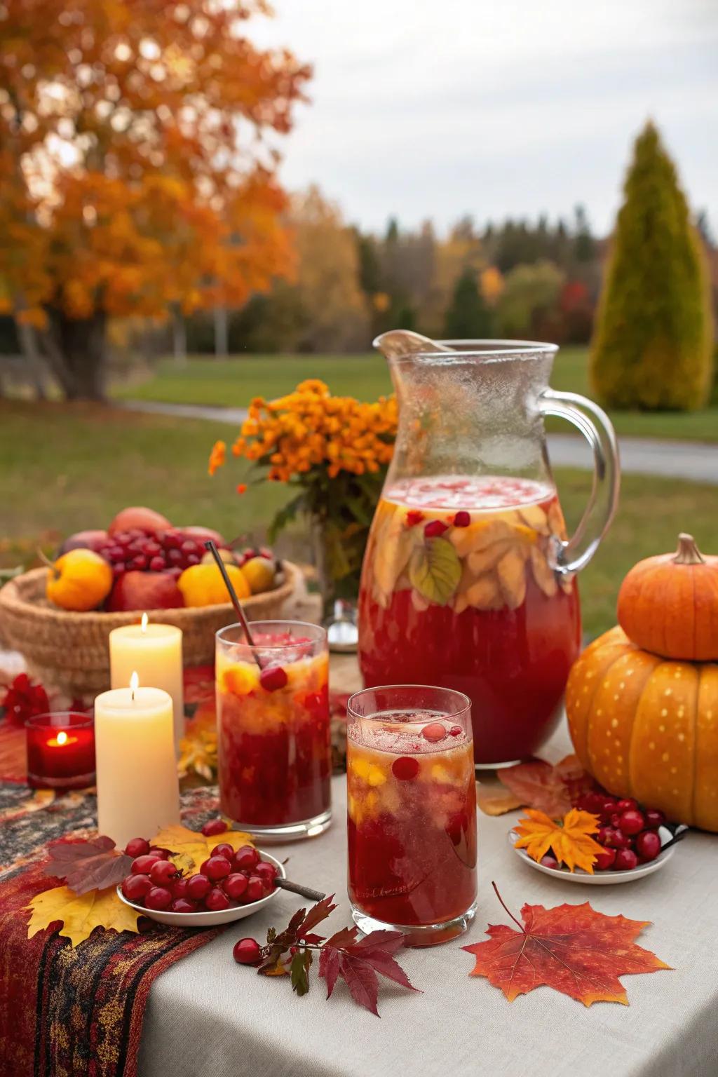 Seasonal elixirs contribute festive elegance to your autumn gathering.