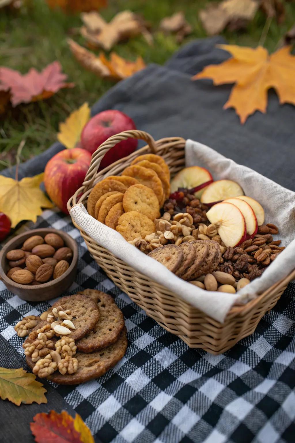 A delicious assortment of fall snacks perfect for sharing.