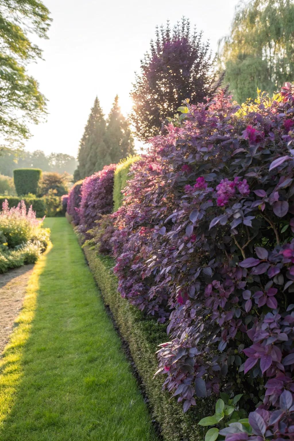 Amethyst Fringe Flower infuses bold color into your hedge design.