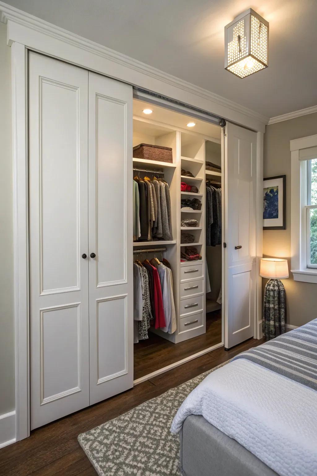 Folding doors maximize your space while providing easy access.