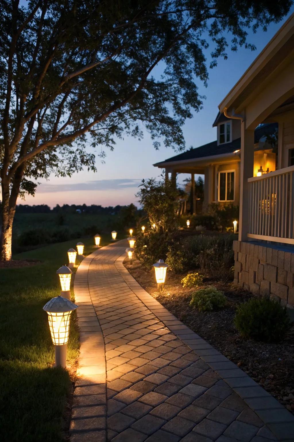 Route illumination pledges both security and an otherworldly radiance.