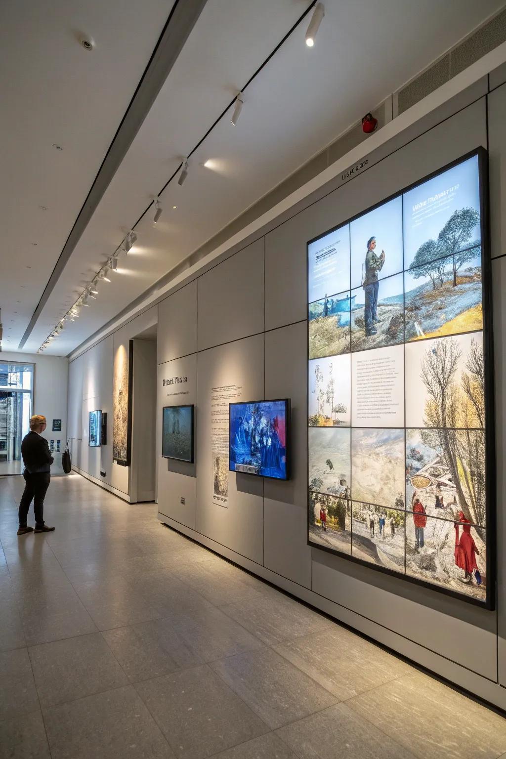 A dynamic touch is brought to any location with responsive walls.