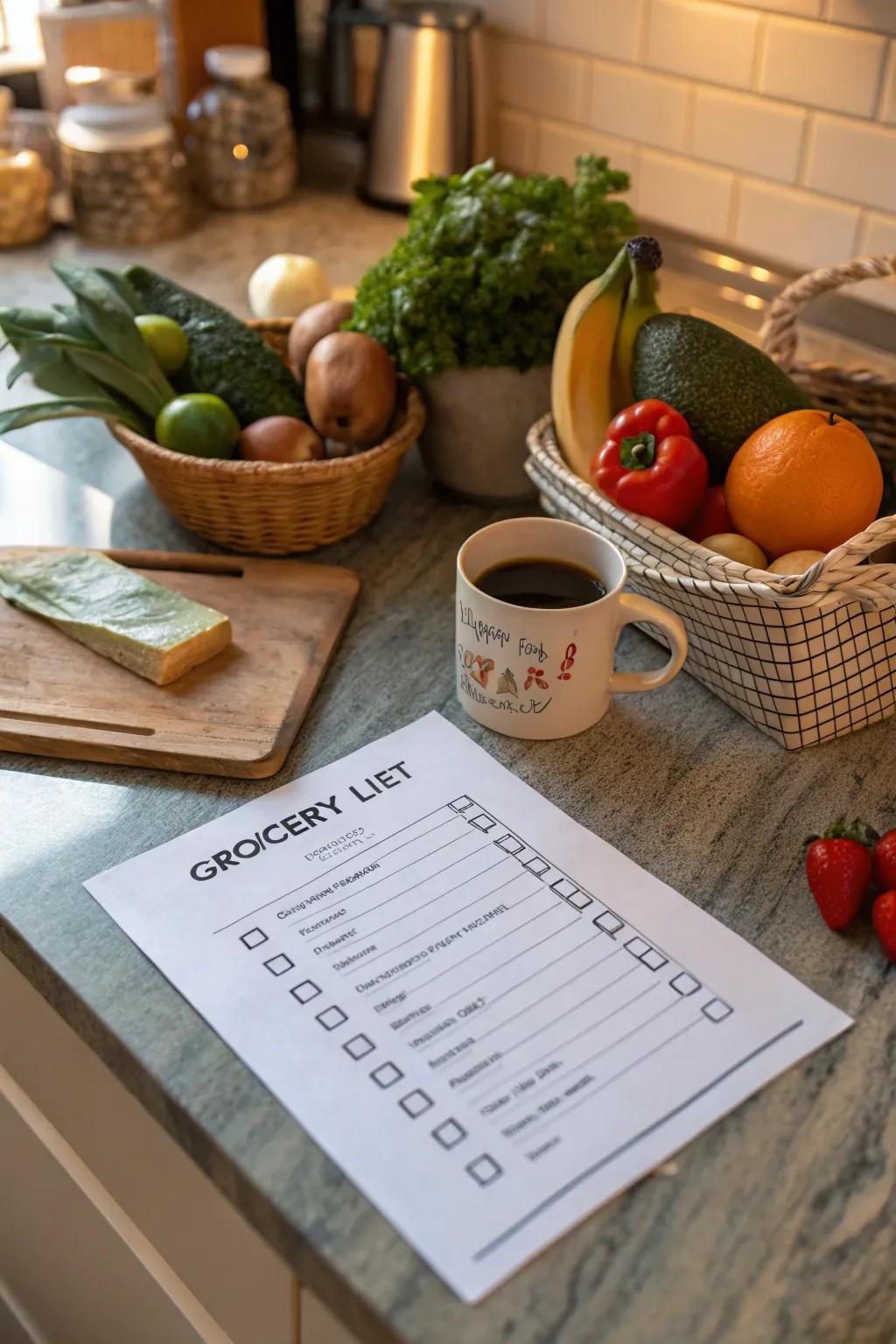 Checkboxes help track your progress and add a satisfying element to your list.