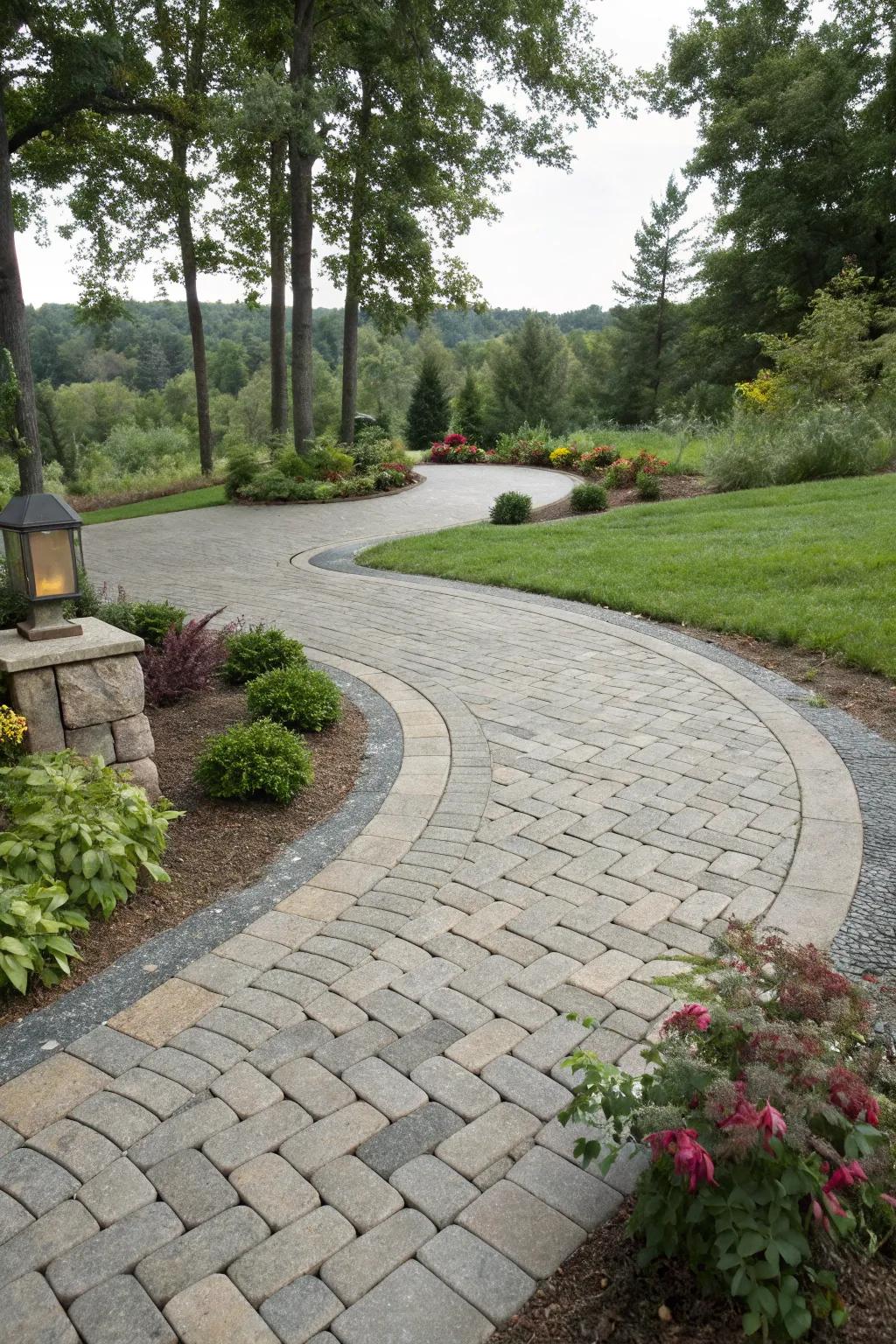 Porous pavers fuse style with sustainability.