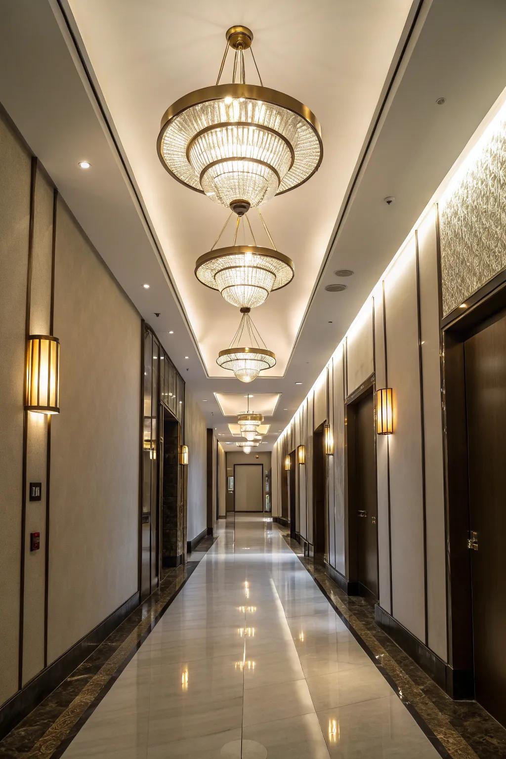 Well-chosen lighting can transform the entire atmosphere of your hallway.