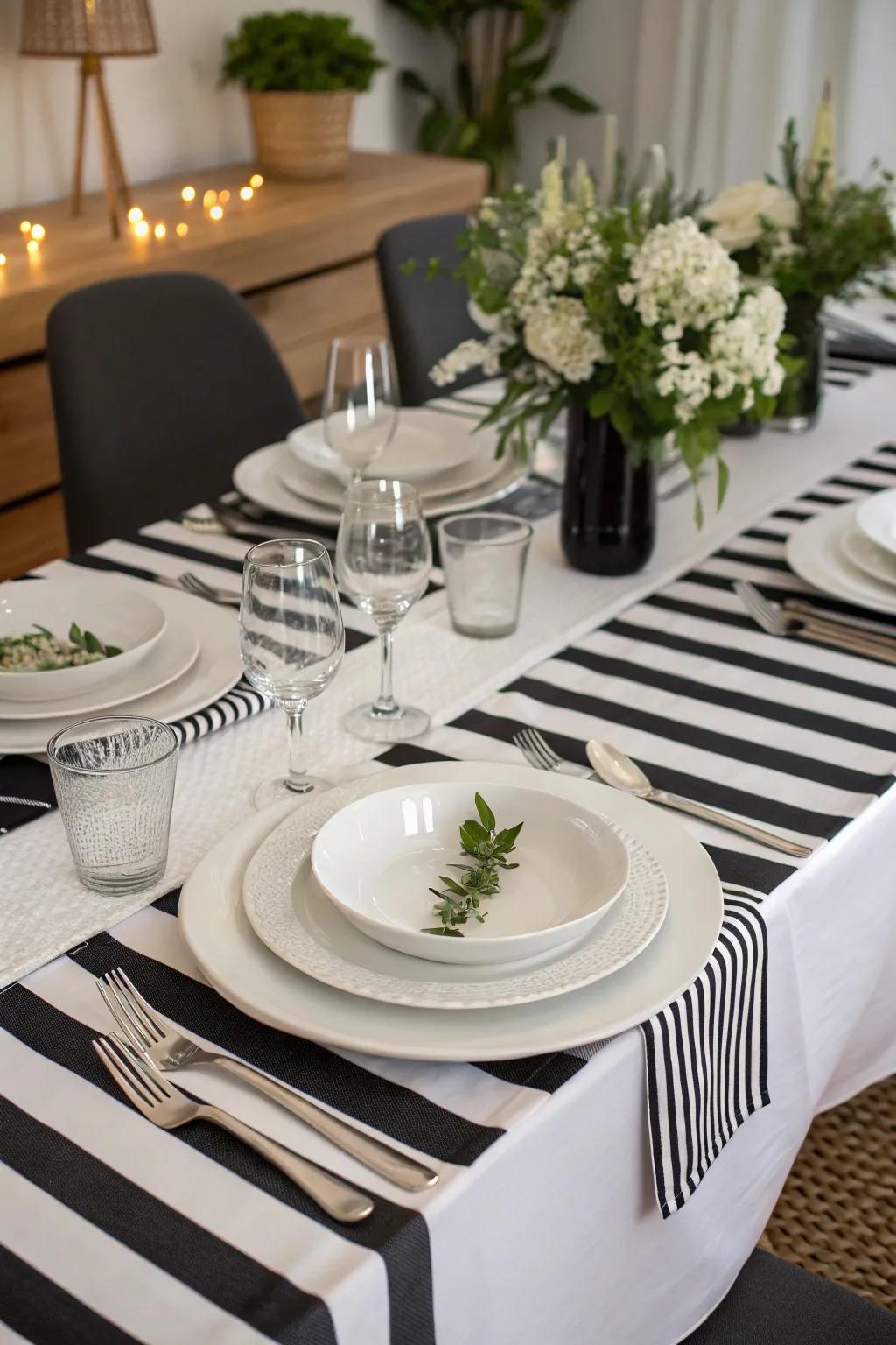 A timeless monochrome theme for an elegant Halloween.