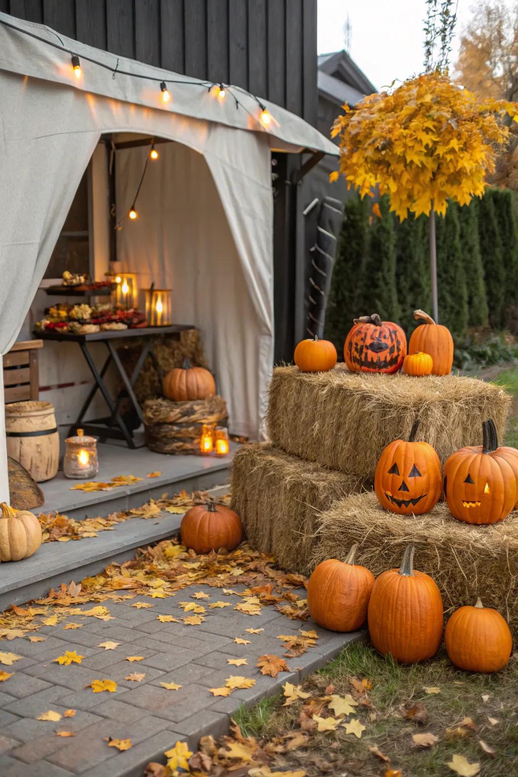 Take pleasure in a joyous pumpkin area themed gathering.