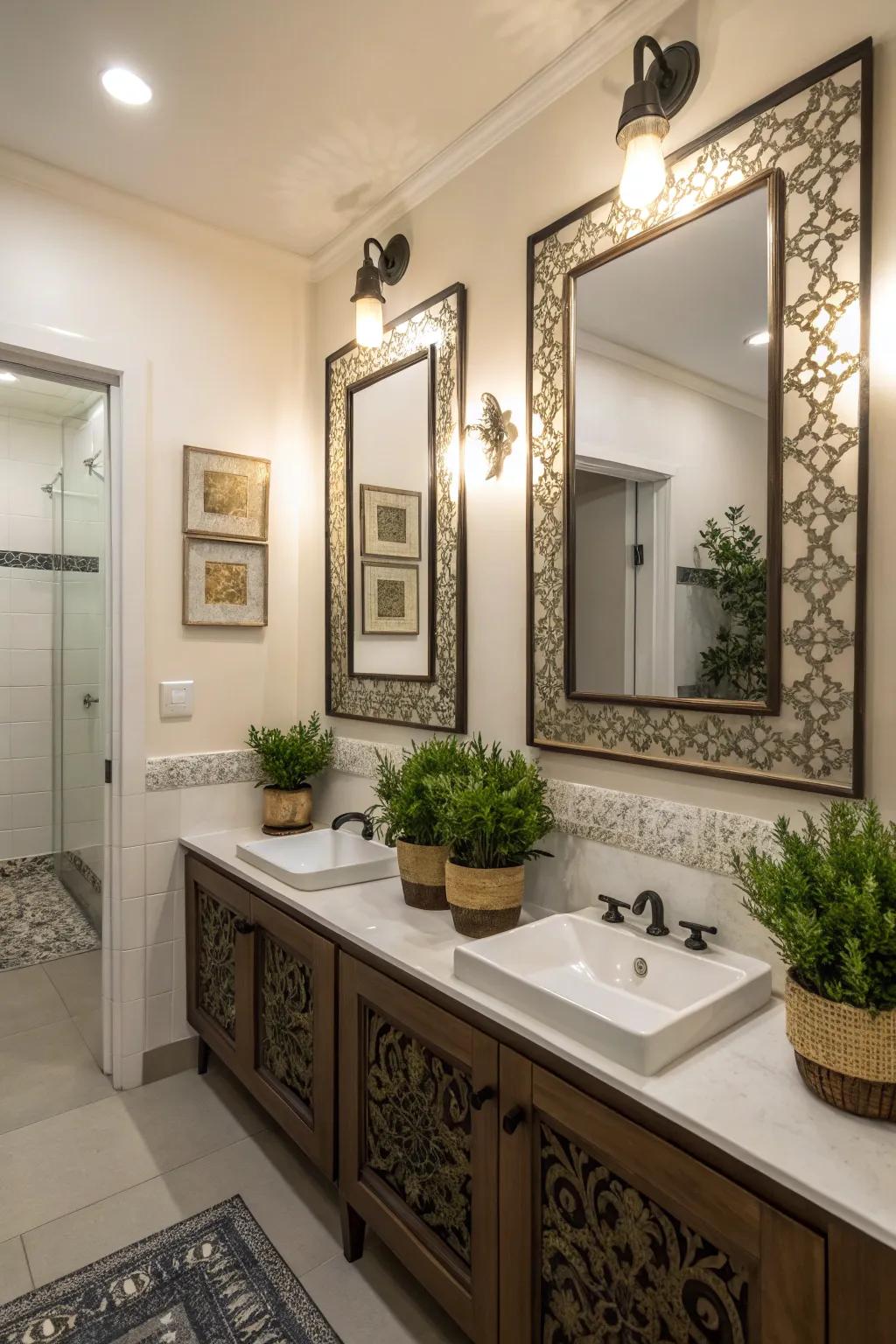 Careful accents introduce charm and individuality.